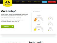 Tablet Screenshot of justgage.com